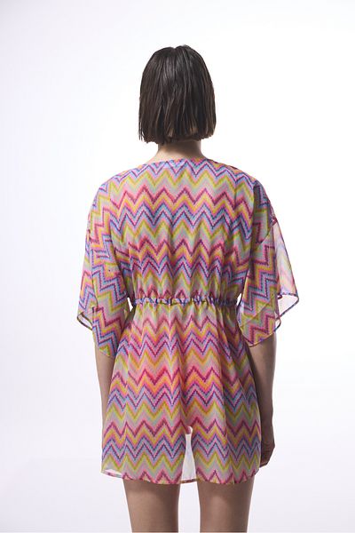 Penti Colorful Zigzag Kimono Beach Wear