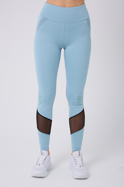 Butik High Waist Sports Leggings – Slim Fit Model |   Light Blue Color |   Flexible & Daily Comfort