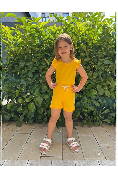 My Kids Wear Frilly Girl's Shorts Set