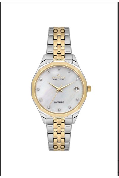 Nacar Nc34-39b715-csms Çelik Kordon 5 Atm Suya Dayanıklı Altın-metal Renk Kad...