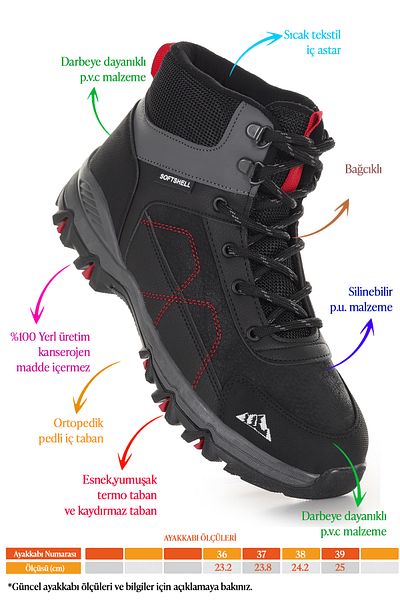 Kiko Kids Παπούτσια για αγόρια Refka Lace-Up Thermo Sole