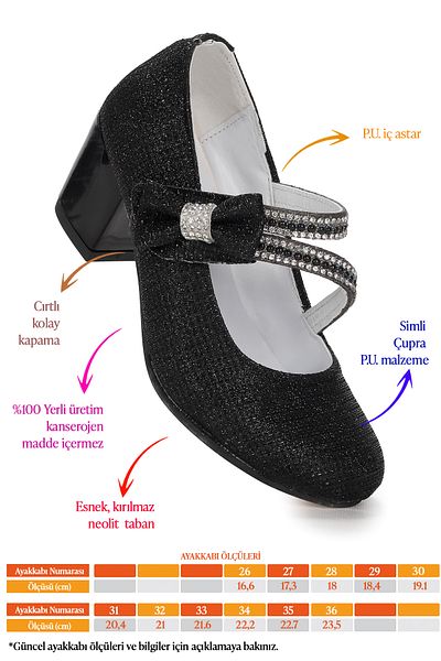Kiko Kids Aisha Çupra Daily Pantofi de seara cu toc de 4 cm pentru fete