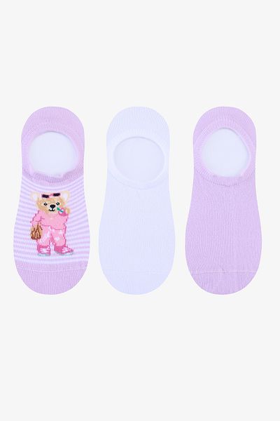 Penti 3 Pairs Cotton Teddy Bear Sneaker Socks
