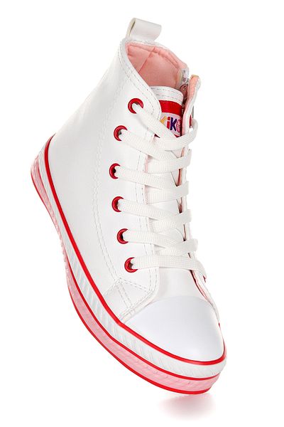 Kiko Kids Pantofi sport pentru fete, cu șireturi, cu fermoar