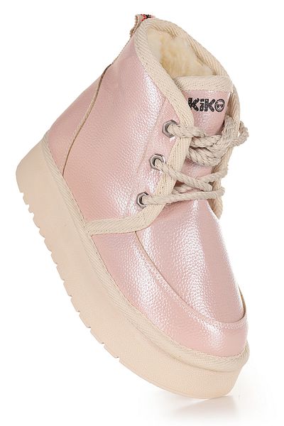 Kiko Kids Παπούτσια για κορίτσια με κορδόνια Buck Skin