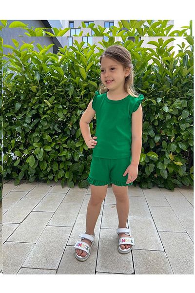 My Kids Wear Frilly Girl's Shorts Set