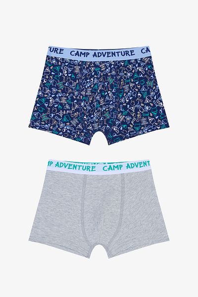 Penti Boy's Camping Multicolored 2-Piece Boxers