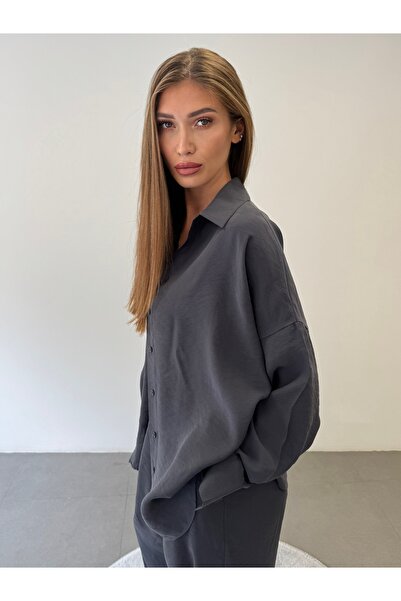 ossons Beli Lastikli Modal Gömlek Pantolon Takım Elbise