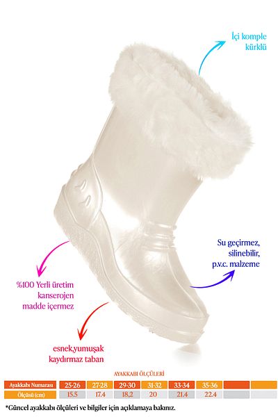 Kiko Kids Manas Pearlescent Αδιάβροχα Κοριτσίστικα Μποτάκια Βροχής