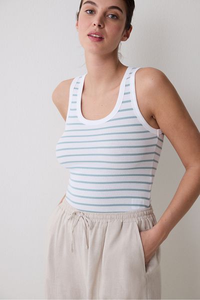 Penti Basic Stripe Mint Top