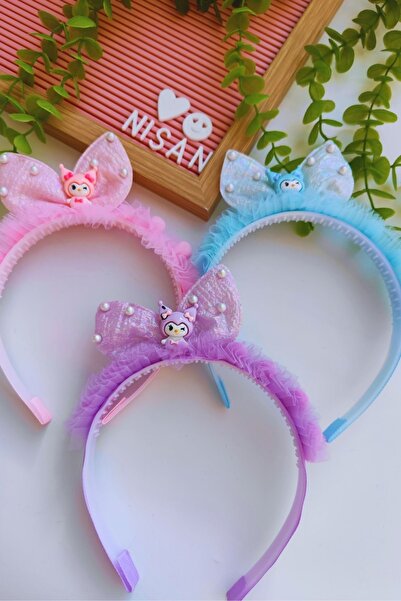 Nisankids Kız Çocuk Kuromi İnci Boncuklu Taç