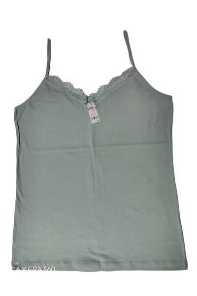 wear treasure Hnx Cotton Collar Lace Thin Strap Women's Undershirt