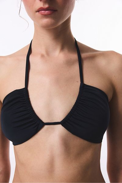 Penti Μαύρο Reverse V Triangle Bikini Top