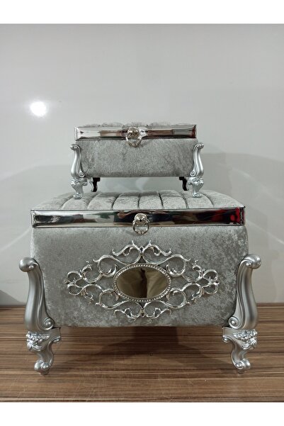 Sonem Çeyiz Çeyiz Sandık Nişan Bohça Damat Gelin Sandığı 2li 0657