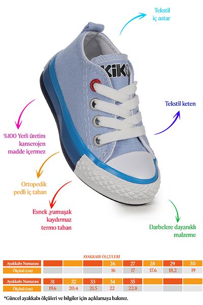 Kiko Kids Adidași de in pentru băieți - Tinna Lace-Up