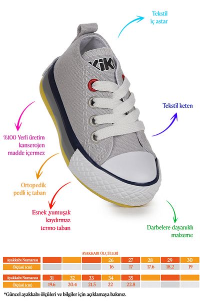 Kiko Kids Adidași de in pentru băieți - Tinna Lace-Up