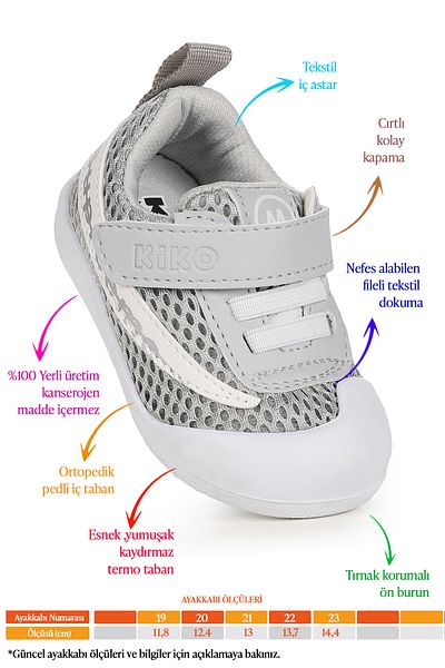 Kiko Kids Welti Velcro First Step Slippers Shoes for Baby Boy