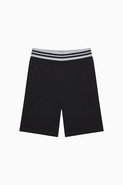 Penti Schwarzer Biker für Mädchen – Glitzer-Detail