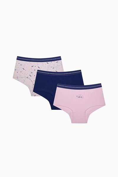 Penti Chiloți hipster multicolori pentru fete Unicorn Power, 3 piese