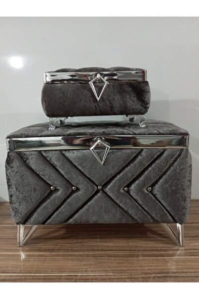 Sonem Çeyiz Sandık Gelin Damat Bohça Nişan Çeyiz Sandığı 2li 0323