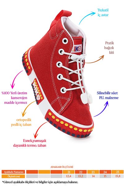 Kiko Kids Gamel Daily Elastic Boots Shoes for Baby Girl