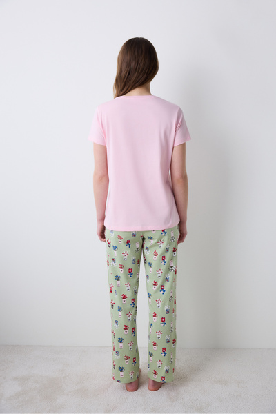 Penti Flower Market Pantolon Çok Renkli Pijama Takımı