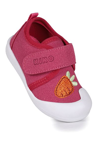 Kiko Kids Velcro Strawberry Slippers for Baby Girl - First Step Shoes