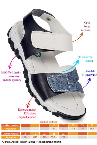 Kiko Kids Sandale pentru băieți Arz 2362