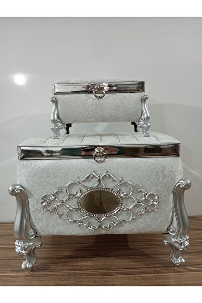 Sonem Çeyiz Çeyiz Sandık Nişan Bohça Damat Gelin Sandığı 2li 0657