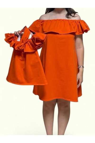 Didem'in Masalı Kostüm MOTHER GIRL COMBIN ORANGE The price is applicable to a single product