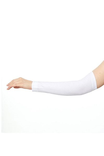 scarfella Plain Seamless Sleeve - White