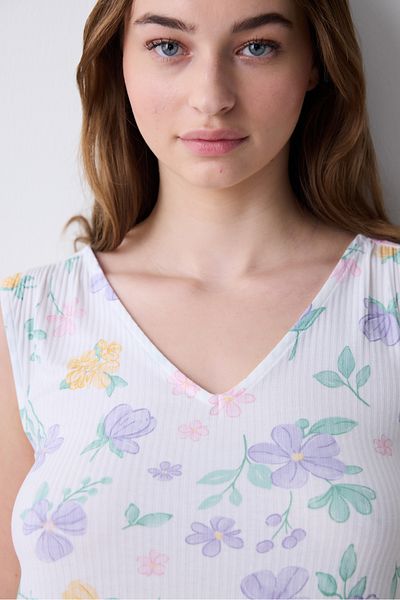 Penti Love More Printed Multicolor Nightgown