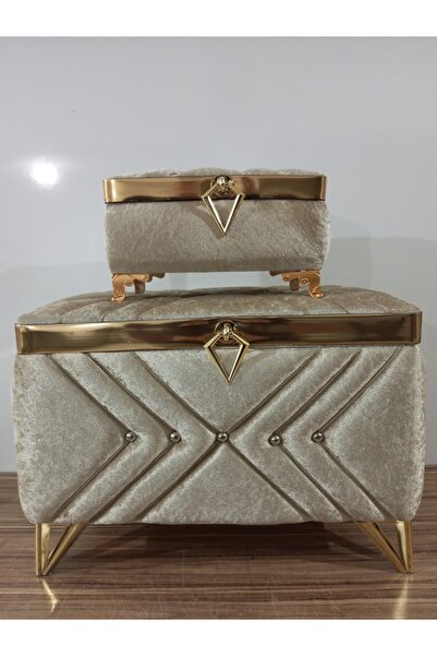 Sonem Çeyiz Sandık Gelin Damat Bohça Nişan Çeyiz Sandığı 2li 0323