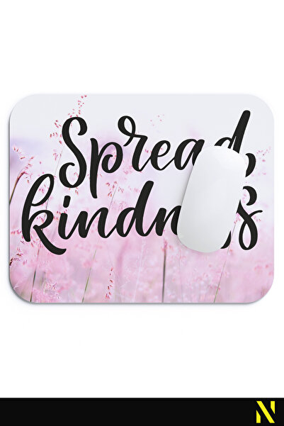 nilizma Ергономична подложка за мишка Spread Kindness – неплъзгаща се основа, цветен и удобен дизайн