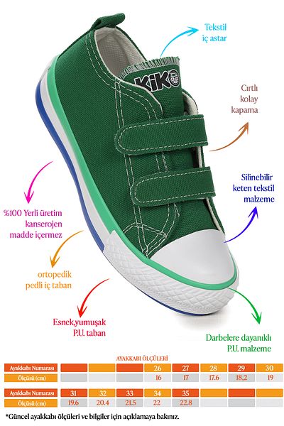 Kiko Kids Boy's Linen Sneakers - Linen Velcro