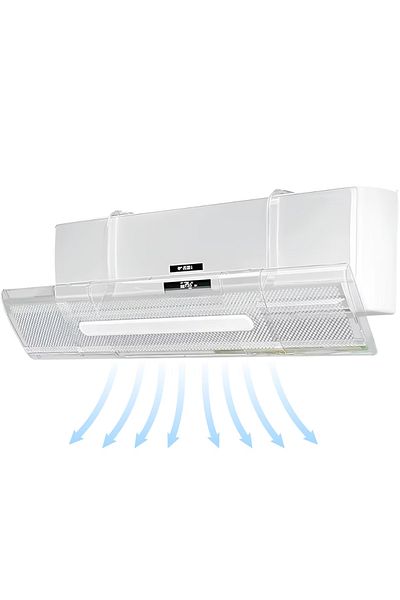 HASEPE Air Conditioning Deflector, Adjustable, Universal, 53-95 Cm, Transparent, Draught Protection