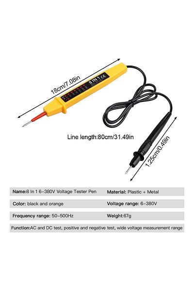Choice A380 8-in-1 High Precision Home Use Electric Tester 6-380v Led Display Inspection And Maintenance...