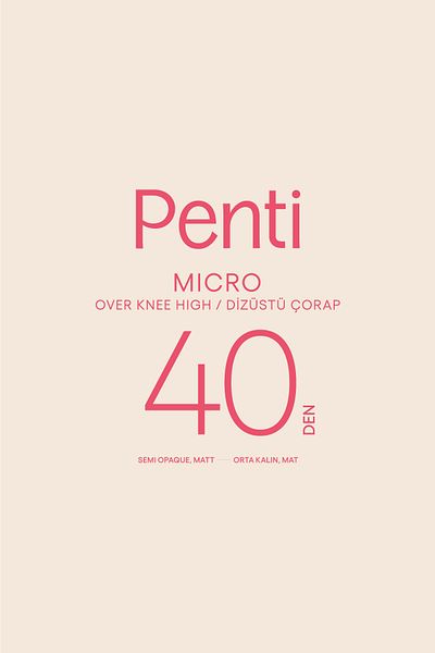 Penti Black Micro 40 Socks