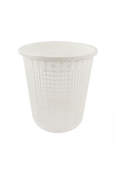 Living Round Plastic Waste Bin with Ventilated Design – Lightweight Trash Can for Home
