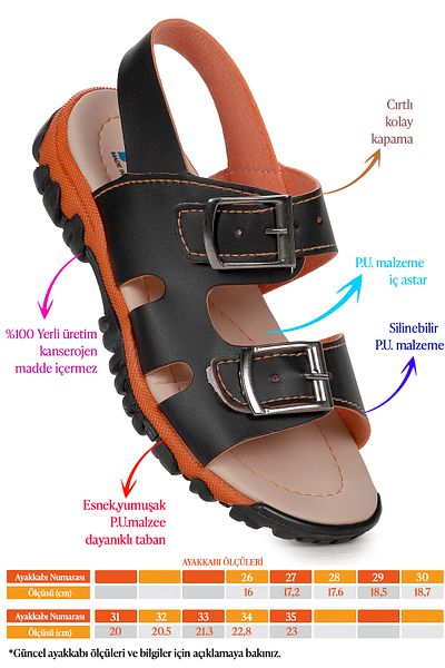 Kiko Kids Boys' Sandals - Arz 2359 Model