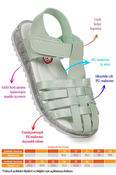 Kiko Kids Sandale pentru fetiță Arz 2348