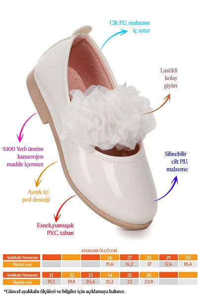 Kiko Kids Flovers Patent Leather Girl's Ballerina Shoes