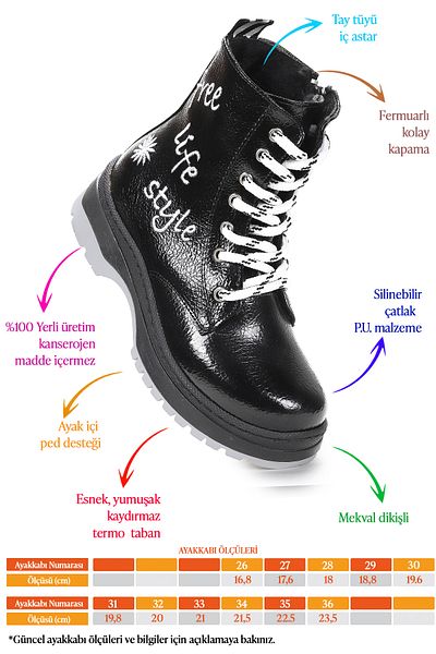 Kiko Kids Thermo Sole Girl's Boots 610-1 Cracked