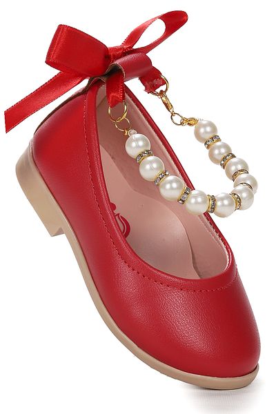 Kiko Kids Blanch Skin Pearl Elastic Baby Girl Ballerina Shoes
