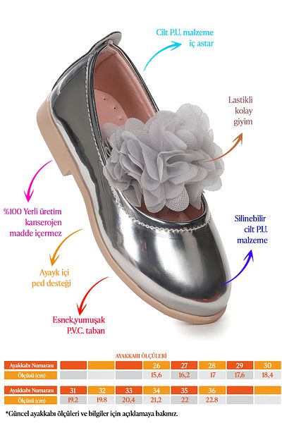 Kiko Kids Flovers Patent Leather Girl's Ballerina Shoes