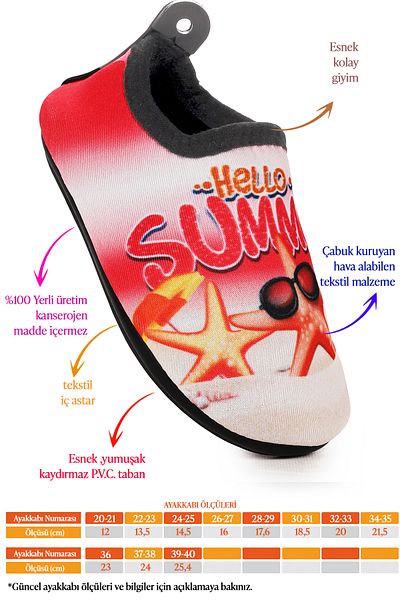 Kiko Kids Pantofi de mare pentru fete Summer Pool Beach 7531