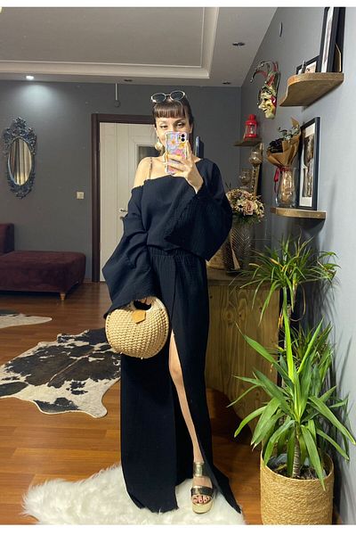 MODAGK Bohemian Raw Linen Women's Set