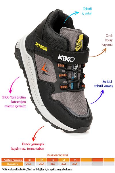 Kiko Kids Ghete pentru băiat cu talpă termică Velcro 290