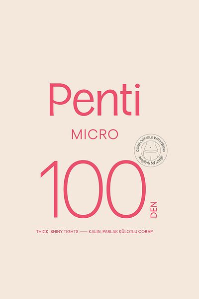 Penti Pentilicious Micro 100 černé punčochové kalhoty