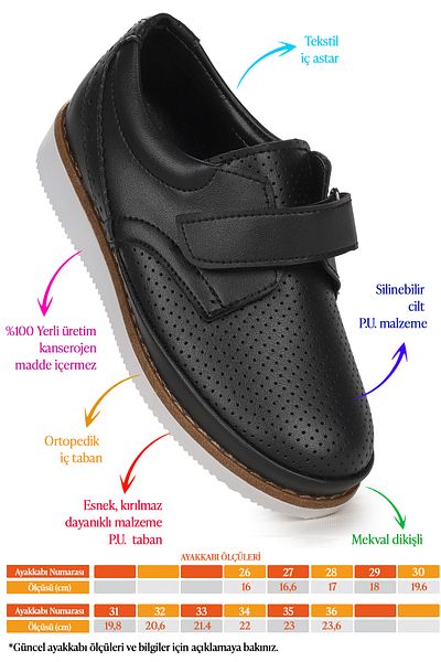 Kiko Kids Παπούτσια σχολικής περιτομής για αγόρια Circum Skin Velcro